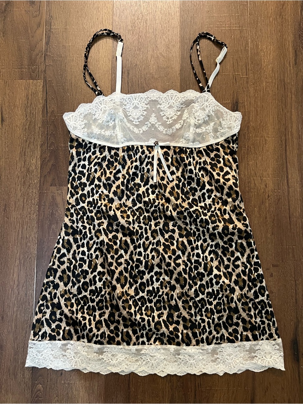 Victoria's Secret Leopard Print Lace-Trim Slip Lingerie